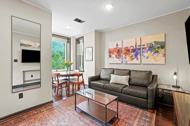 Light-filled top-floor living room