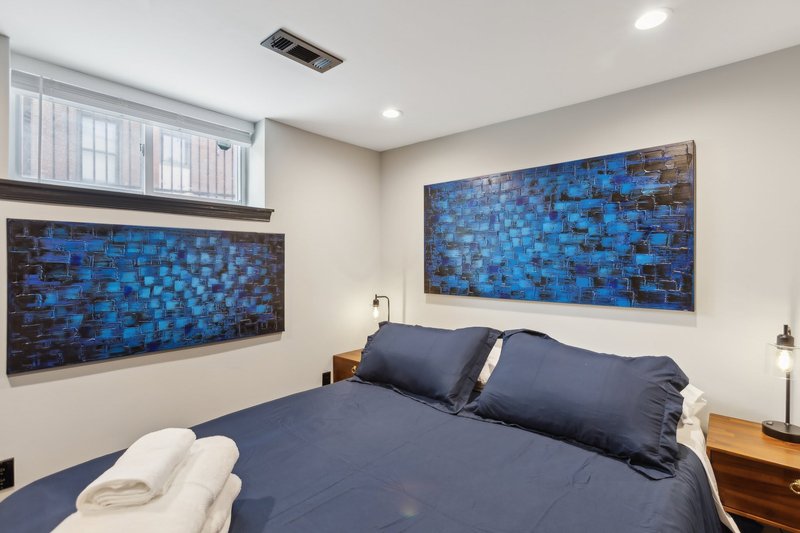 Queen bedroom one — premium linens